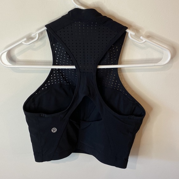 Lululemon Black Sports Bra, Size 4 - Picture 2 of 3